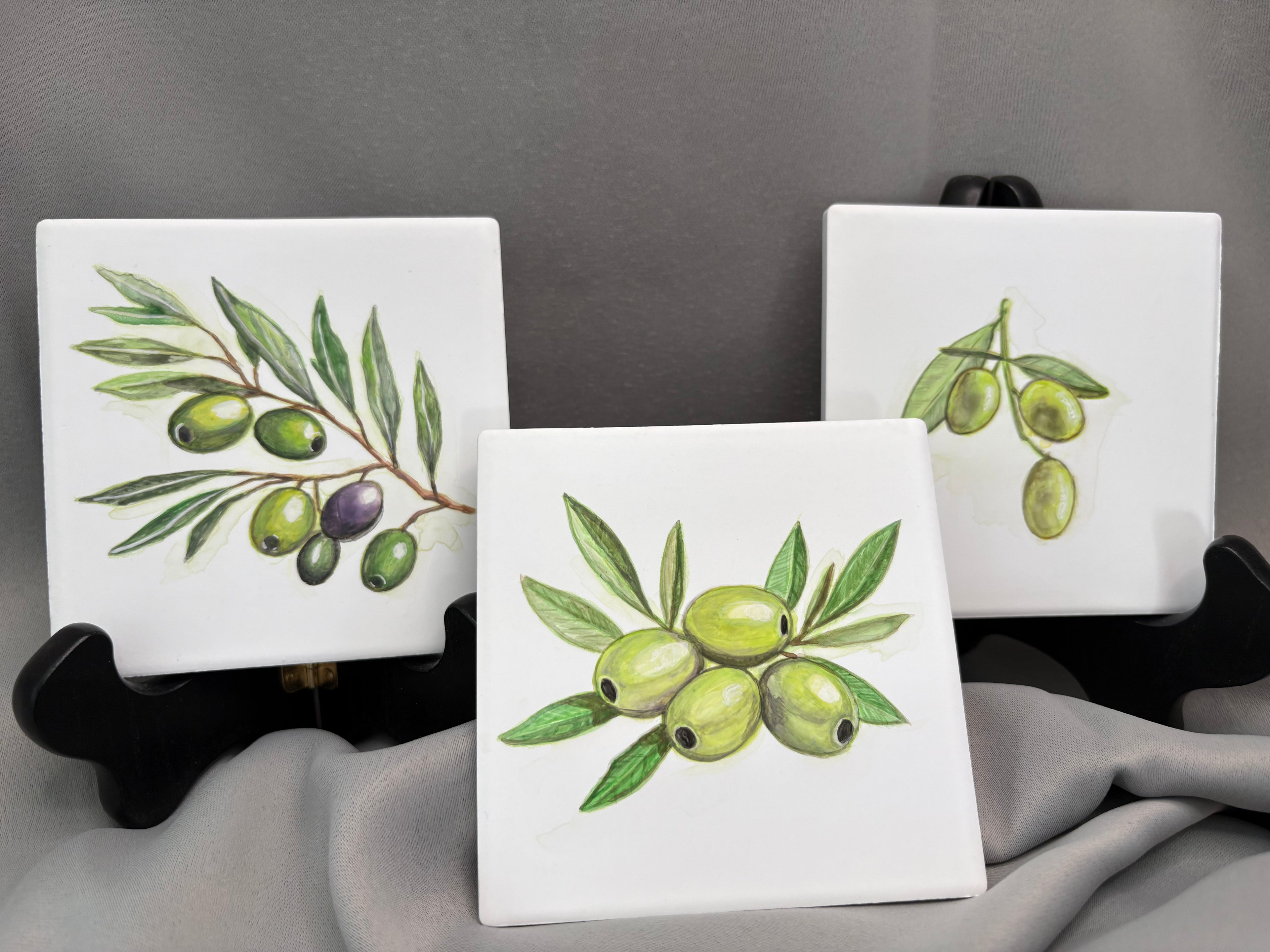Olive Branch Set of 3