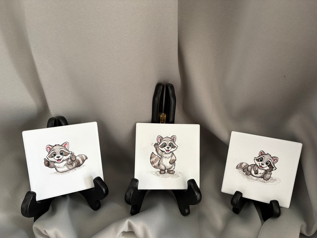 Raccoon Set of 3
